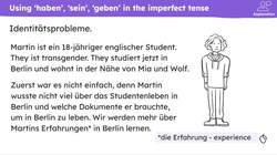 Neu in Deutschland: 'hatte', 'war', 'es gab', imperfect tense singular & plural Instructional Video