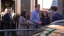 Cabin crew prioritised aircraft landing procedures over defibrillator in teenagers fatal allergic reaction to Pret A Manger sandwich Stock Footage