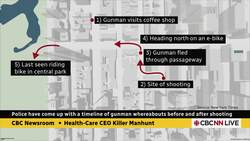 Police have come up with a timeline of gunman whereabouts before and after shooting News Clip