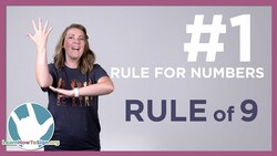 Incorporating Numbers Into Signs | ASL | Rule of 9 Instructional Video
