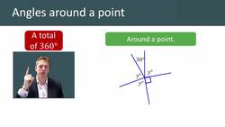 Angles Around a Point and on a Straight Line Instructional Video