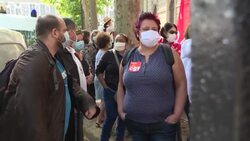 CLEAN : French hospital workers protest for health reform News Clip