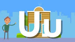 Learn English for Kids - Phonics - sound of U, letter U Instructional Video