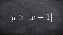 How to graph an absolute value inequality with a horizontal shift Instructional Video