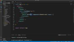 Implementing React Router Instructional Video