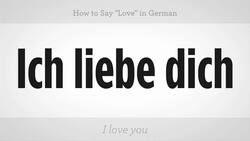 How to Say "Love" in German Instructional Video