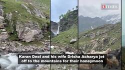 Newlyweds Karan Deol and Drisha Acharya escape to the mountains for their honeymoon, share dreamy photos on Instagram News Clip