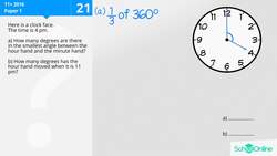 KS2 Primary Maths Age 9-13 - Degrees: - Explained Instructional Video