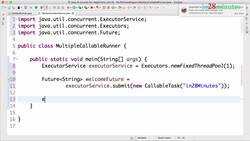 Java Programming for Complete Beginners - Java 16 - Step 12 - Executor Service - Waiting for Completion of Multiple Tasks Using invokeAny Instructional Video
