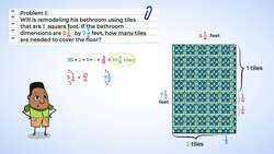 Finding Area with Fractions Instructional Video