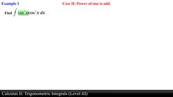 Calculus II: Trigonometric Integrals (Level 3 of 7) Instructional Video