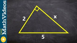 Applying the pythagorean theorem to find the missing length of a triangle Instructional Video