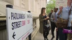 Campaigners protesting over funding crisis in education for young people with special educational needs and disabilities News Clip