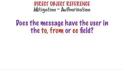 Web Security: Common Vulnerabilities And Their Mitigation - Direct object reference mitigations Instructional Video
