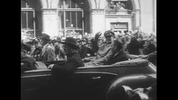 United States, 1950s: New York City parade, ticker tape Stock Footage