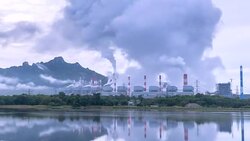 4K Time lapse view power plant Stock Footage