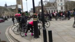 Protesters in Parliament Square after arrests over Sarah Everard vigil News Clip