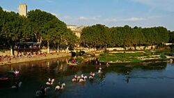 Sommieres, Gard, Occitanie, France Stock Footage