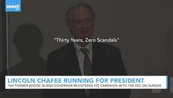 Former Rhode Island Gov. Lincoln Chafee Files To Run For President News Clip