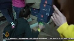 Ukraine: Volunteers convert Soviet-era cinema into shelter News Clip