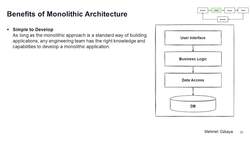 Design Microservices Architecture with Patterns and Principles - Benefits of Monolithic Architecture Instructional Video