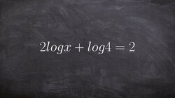 Learn to use the rules of logarithms to solve a logarithmic equation Instructional Video