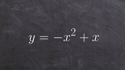 Factor out a negative one to solve a quadratic Instructional Video