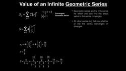 Series | Determining the Sum of an Infinite Geometric Series Instructional Video