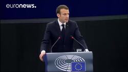 French president challenges 'inward-looking nationalist selfishness' in Europe News Clip