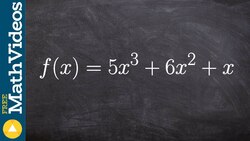 Finding all the roots of a cubic polynomial by factoring Instructional Video