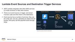 AWS Serverless Microservices with Patterns and Best Practices - AWS Lambda Event Sources and Destination Trigger Services Instructional Video