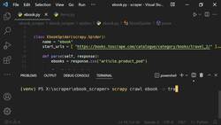 Web Scraping Tutorial with Scrapy and Python for Beginners - Output Extracted Data in JSON, CSV, and XML Formats Instructional Video