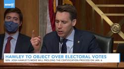 Sen. Josh Hawley To Contest Certification Of Electoral College Results News Clip