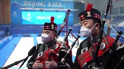 Beijing bagpipers bring a little Scotland to Olympic curling News Clip