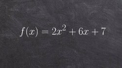 Complete the square to find the vertex and axis of symmetry Instructional Video