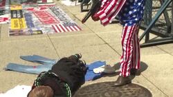 CLEAN : Mexico: activists protest El Paso shooting in front of US embassy News Clip