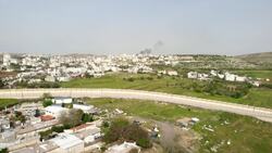 Drone Reveals Scale of West Bank’s Contested Separation Wall Stock Footage