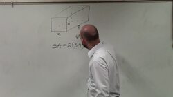 Learning to find the surface area of a rectangular prism Instructional Video