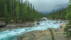 Explore Banff's Beauty: Moraine Lake From a Drone's Eye View Stock Footage