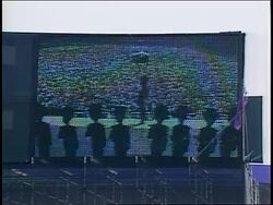 US Live Aid Concert in Philadelphia, PA Stock Footage