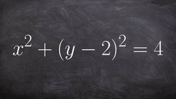 Rectangular to polar equation conversion Instructional Video