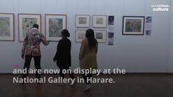 Historic paintings return home to Zimbabwe after 70 years News Clip