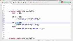 Java Programming for Complete Beginners - Java 16 - Step 03 - If Else Statement – Puzzles Instructional Video