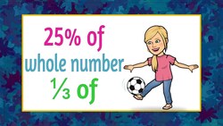 Find Percent of a Whole Number Instructional Video