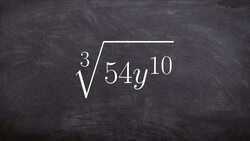 Using the cube root to simplify the odd root of an expression Instructional Video