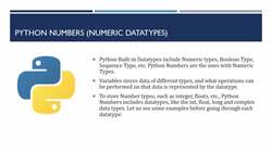 The Complete Python Course - What Are Numeric Datatypes? Instructional Video