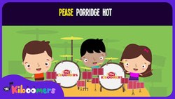 Pease Porridge Hot Song for Kids | Nursery Rhymes for Children | The Kiboomers Instructional Video