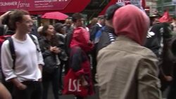 Byron Burgers restaurant protest News Clip