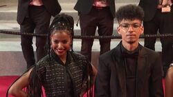 CLEAN : Cannes: 'Casablanca Beats' film crew on the red carpet News Clip