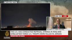 Iraq says 'US aggression' killed at least 16 people, including civilians & damaged residential build News Clip